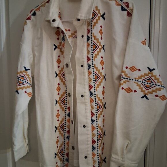 savanna jane aztec style jacket shirt size small - Picture 6 of 6